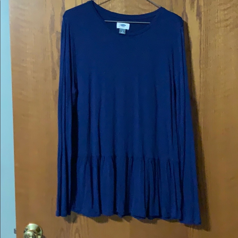 Long Sleeve Peplum Tee